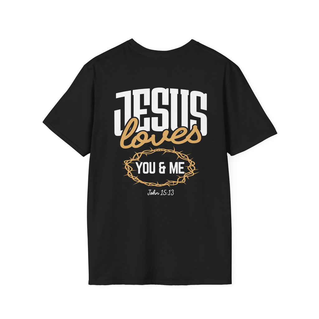 Jesus Loves You and Me — Soft Casual Crew Tee