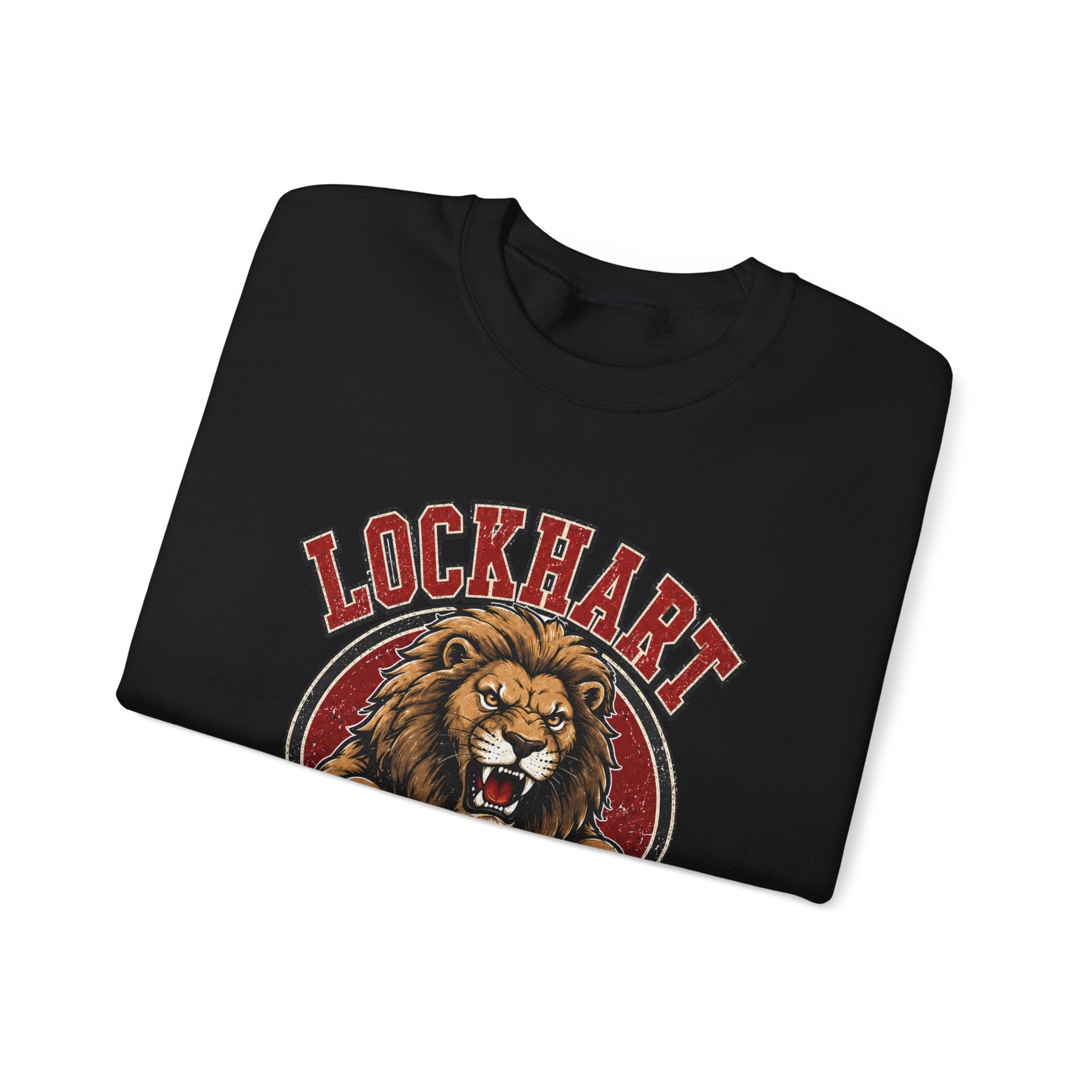 Lockhart Lions Crewneck Sweatshirt — Roaring Lion School Spirit