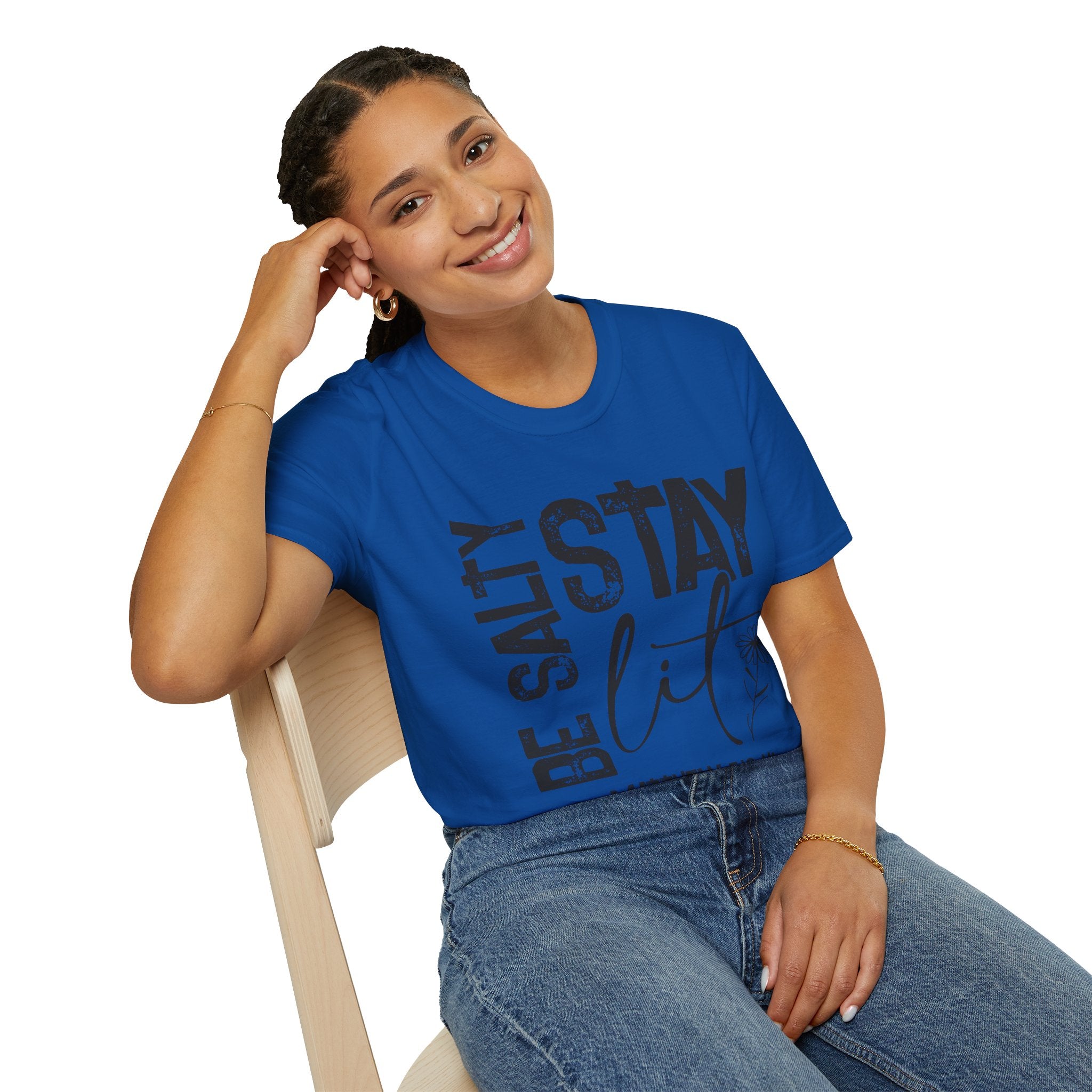 Be Salty, Stay Lit — Soft Casual Crew Tee