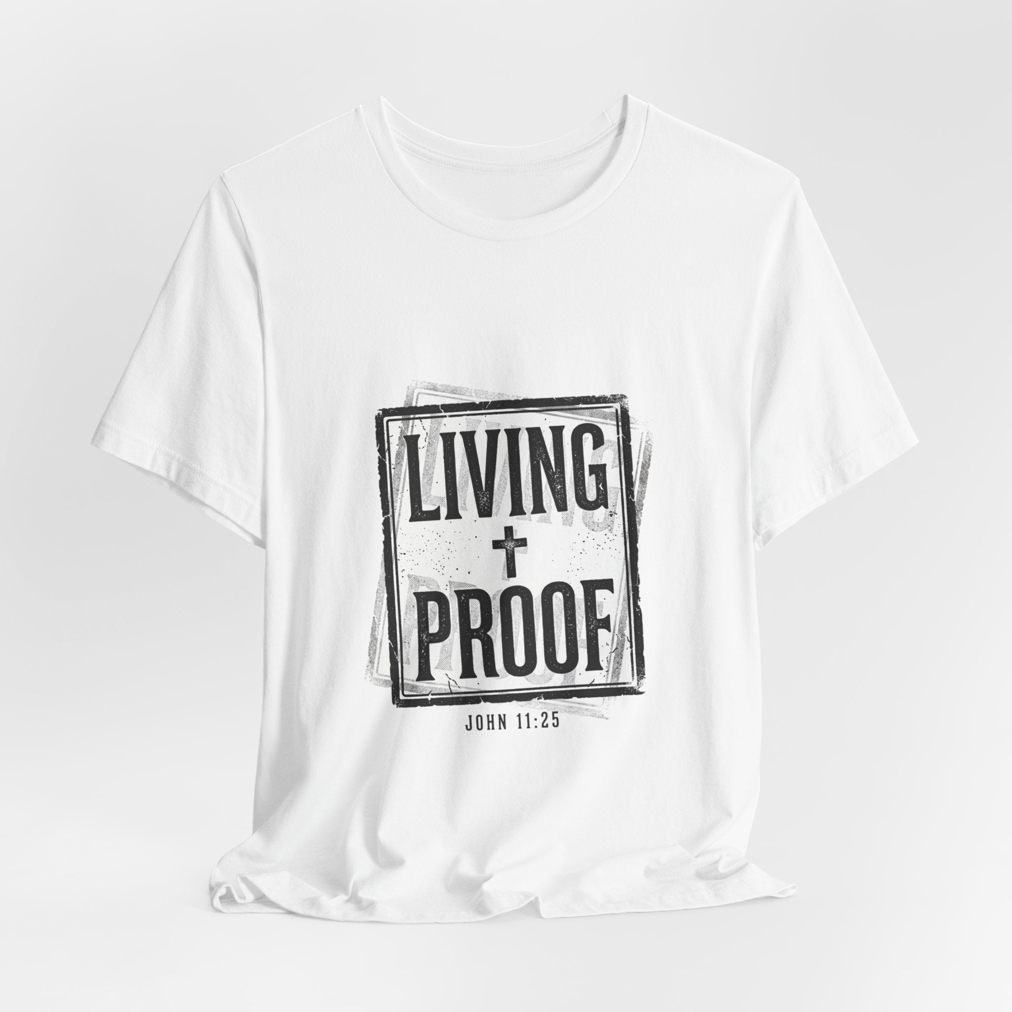 Living Proof Tee | Christian Streetwear, Vintage Wash Faith Graphic