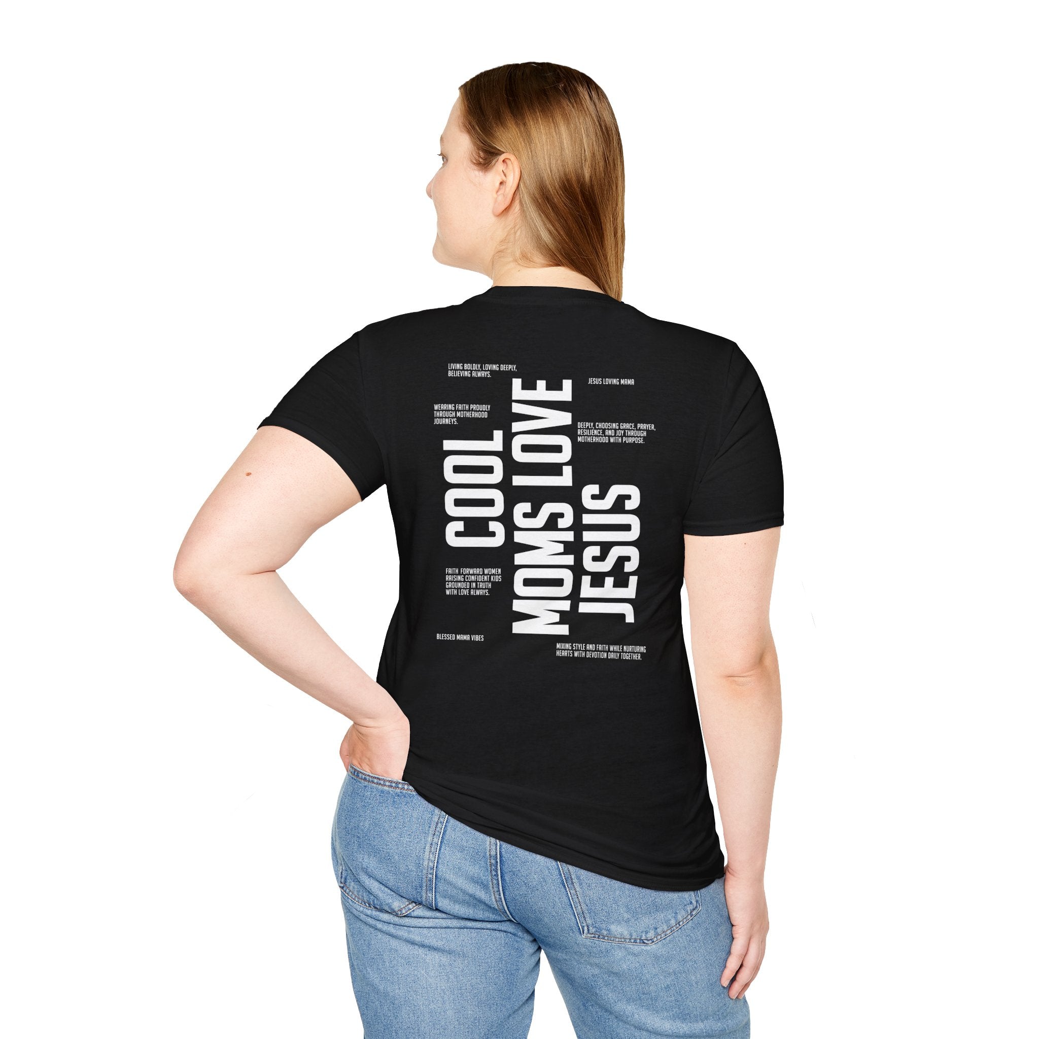 Cool Moms Love Jesus — Soft Casual Crew Tee