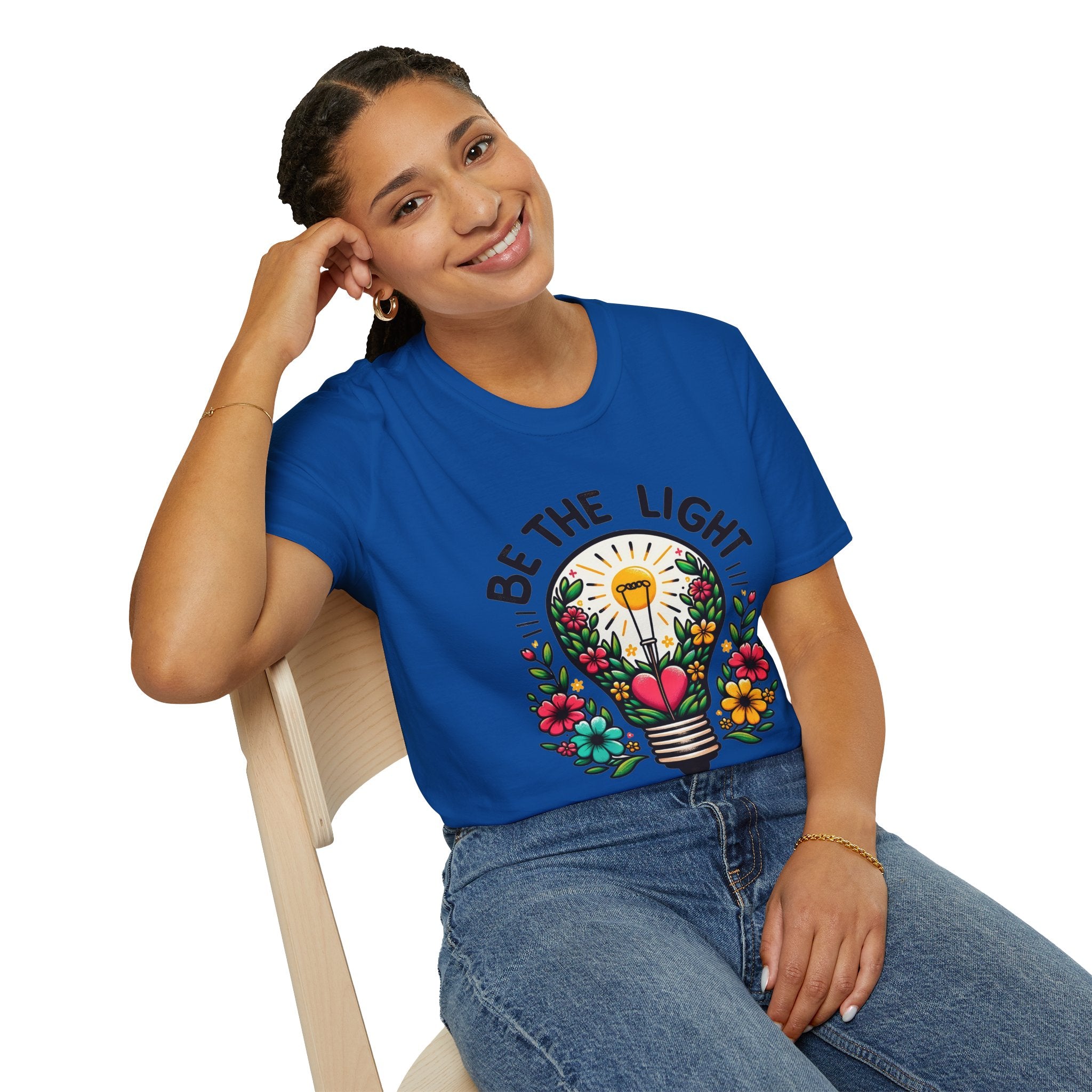 Be the Light — Soft Casual Crew Tee