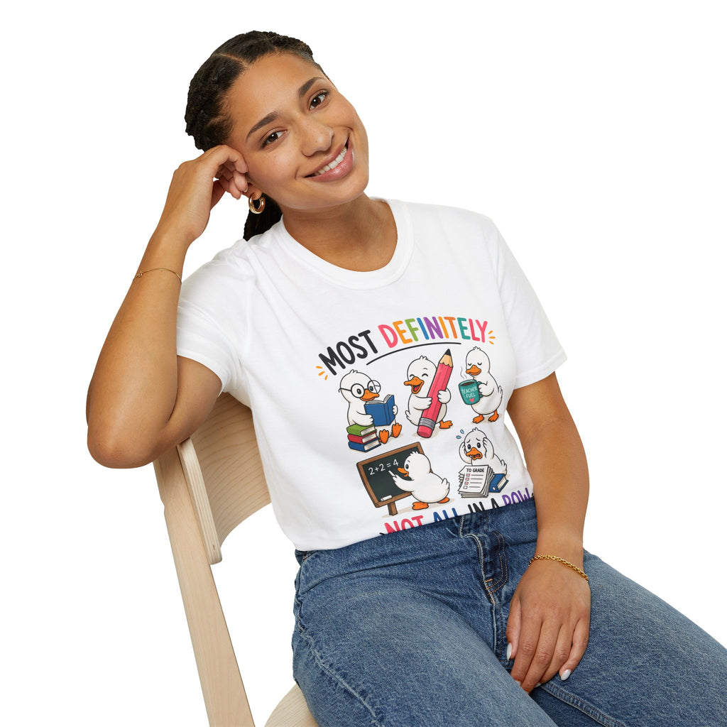 Not All In a Row (Ducks) — Soft Casual Crew Tee