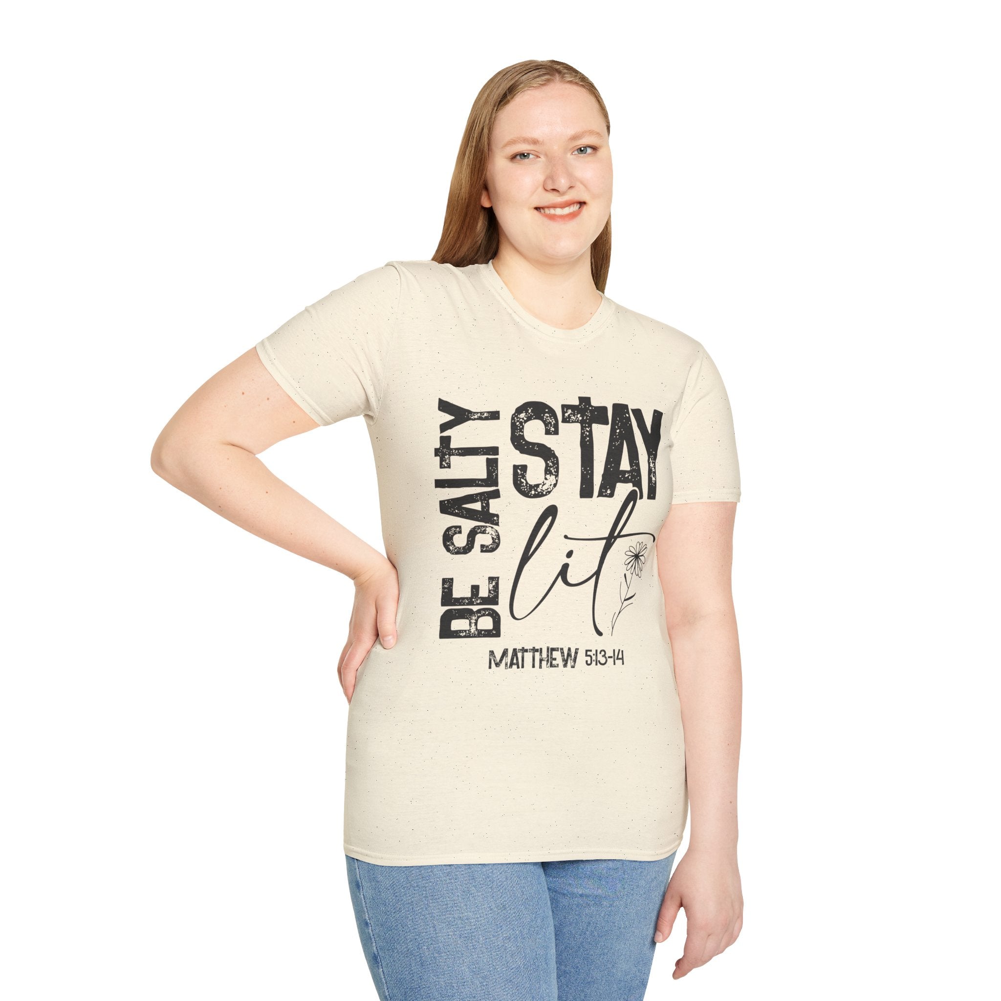 Be Salty, Stay Lit — Soft Casual Crew Tee