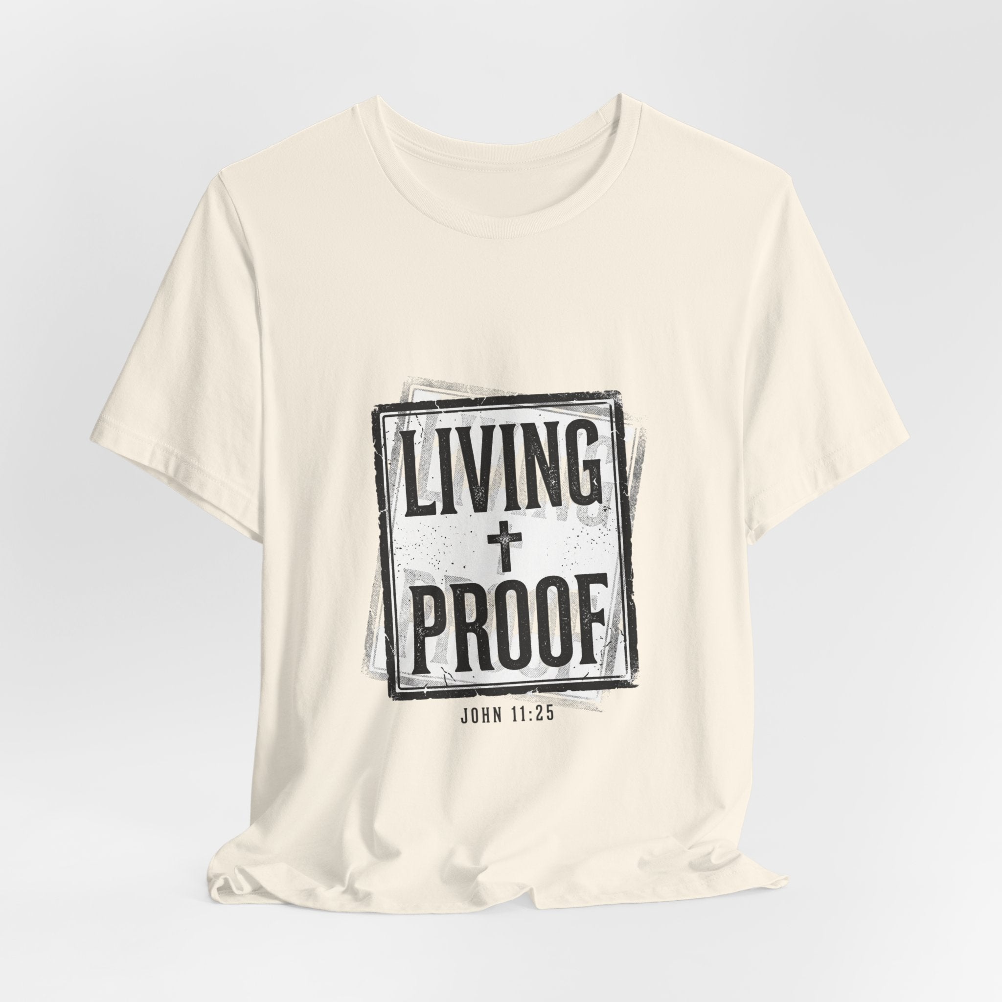 Living Proof Tee | Christian Streetwear, Vintage Wash Faith Graphic