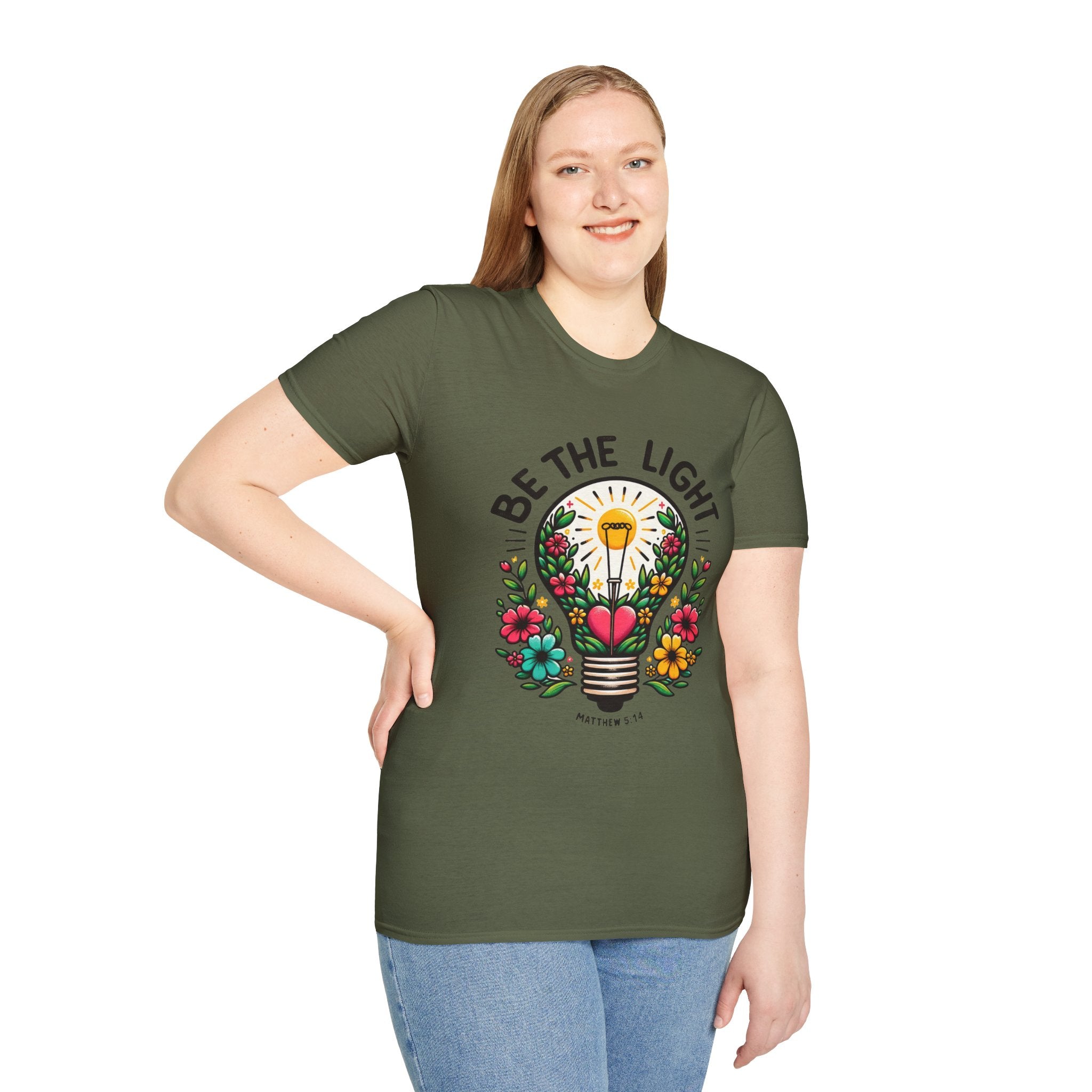 Be the Light — Soft Casual Crew Tee