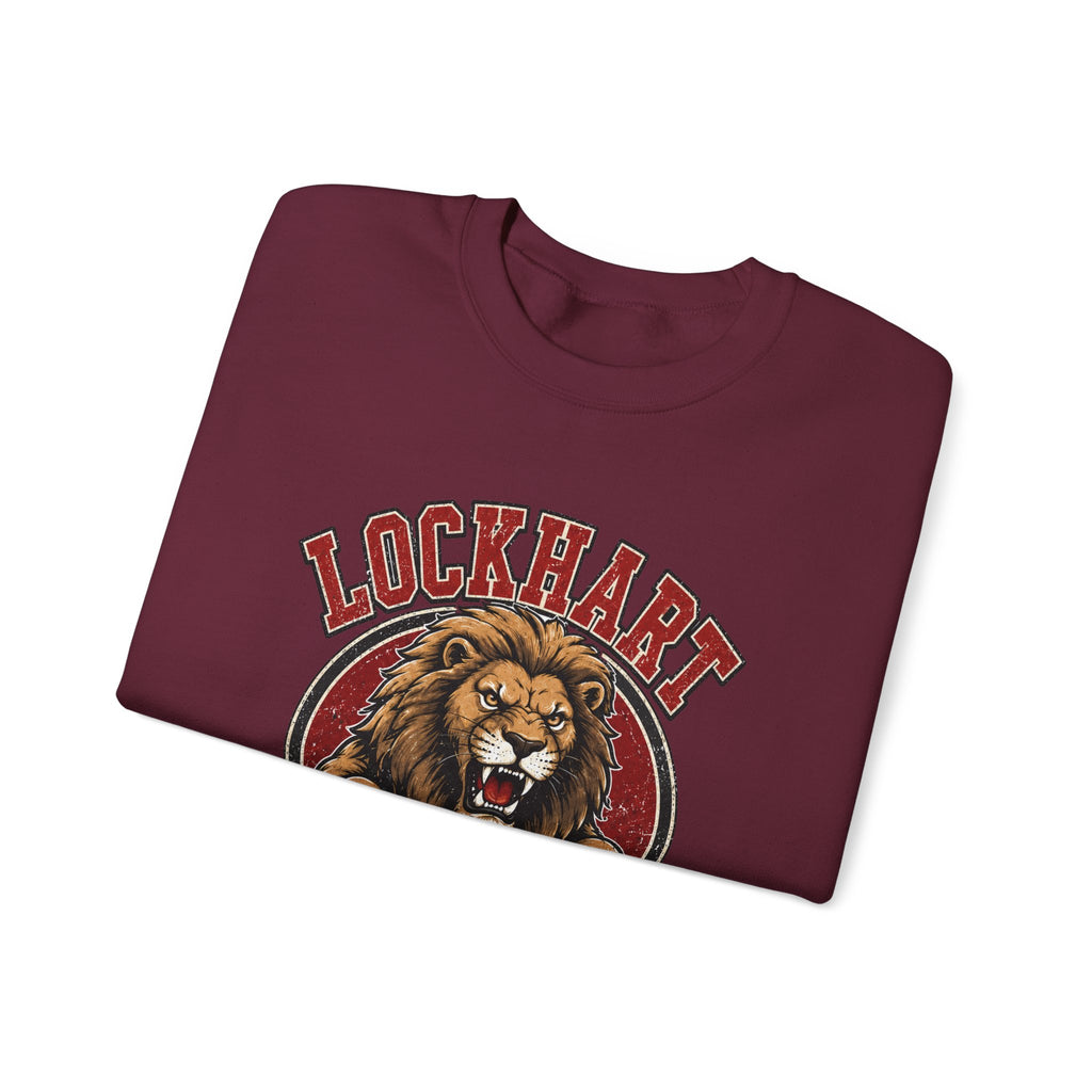 Lockhart Lions Crewneck Sweatshirt — Roaring Lion School Spirit