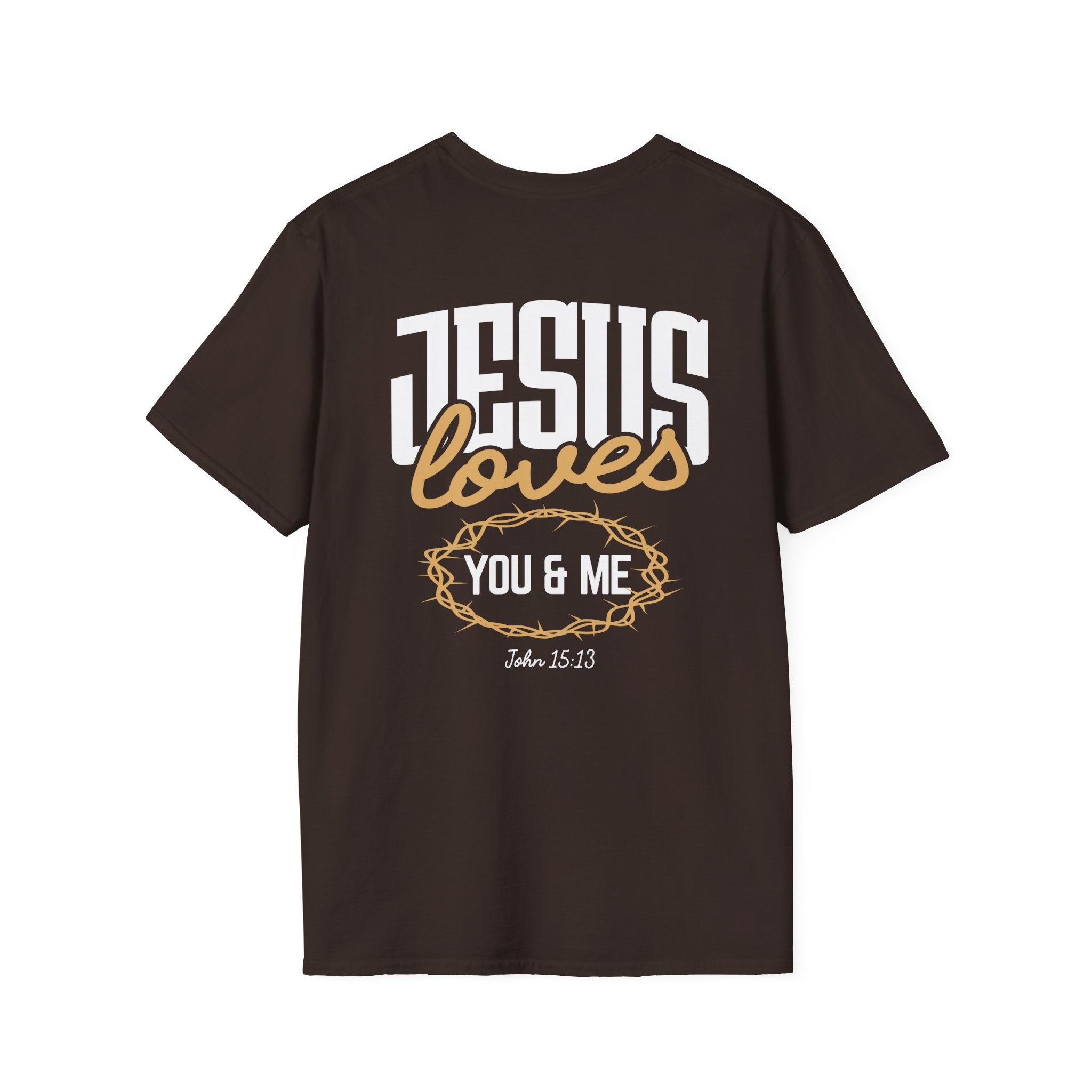 Jesus Loves You and Me — Soft Casual Crew Tee