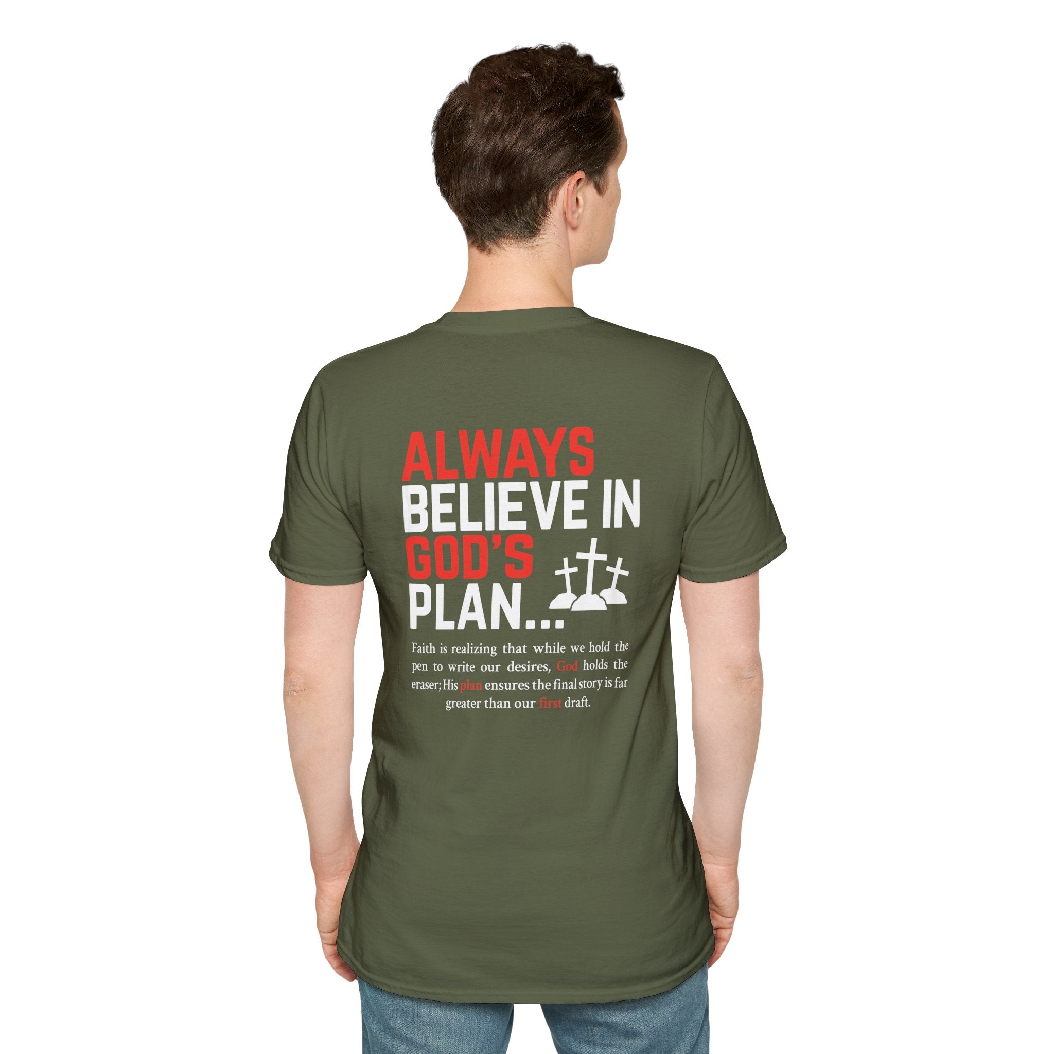 Always Believe in God's Plan — Soft Casual Crew Tee