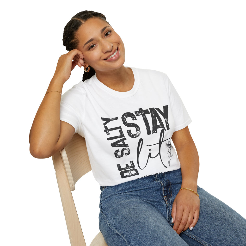 Be Salty, Stay Lit — Soft Casual Crew Tee