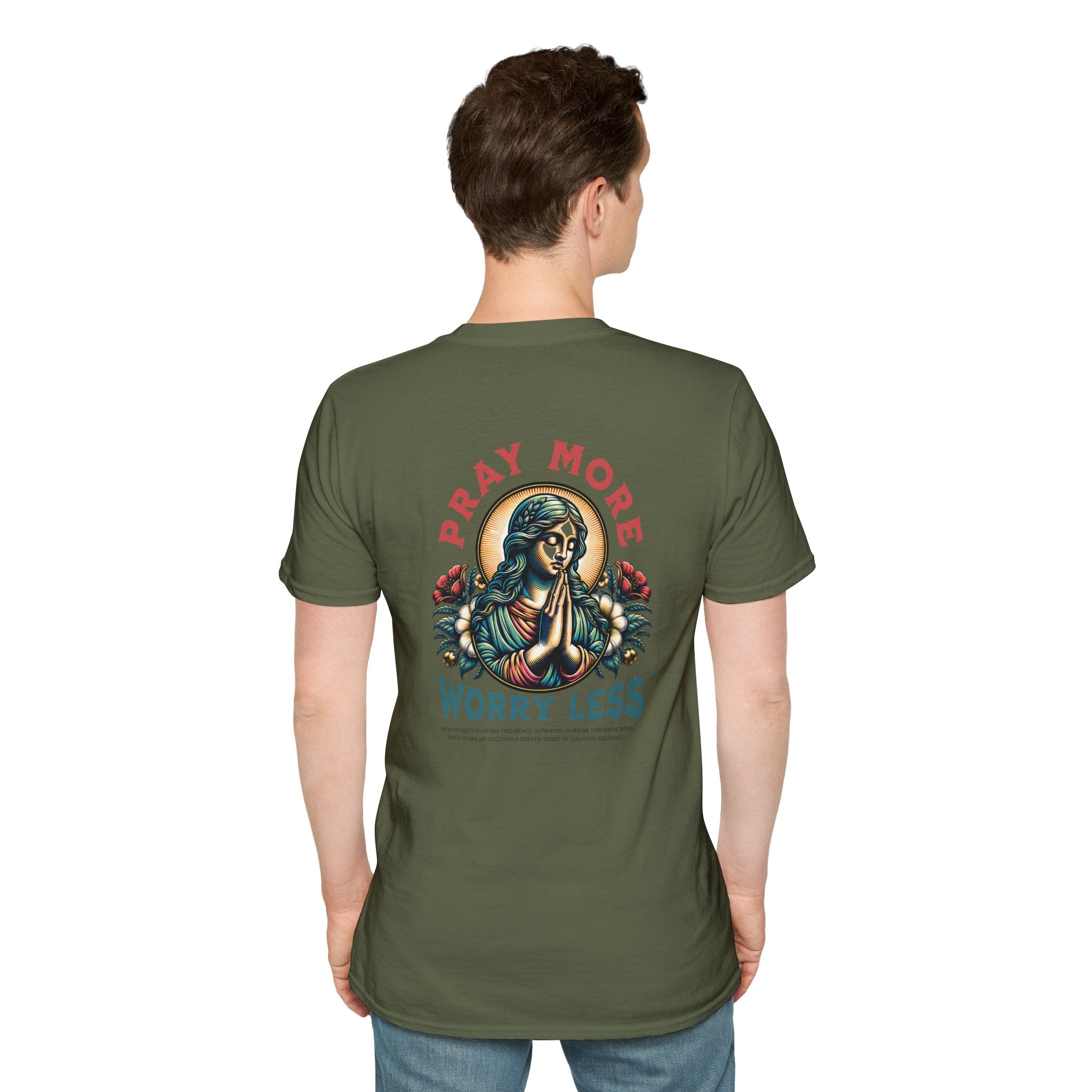 Pray More Worry Less — Soft Casual Crew Tee