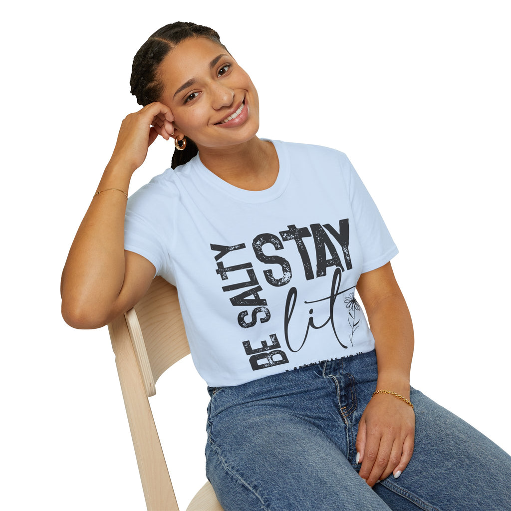 Be Salty, Stay Lit — Soft Casual Crew Tee