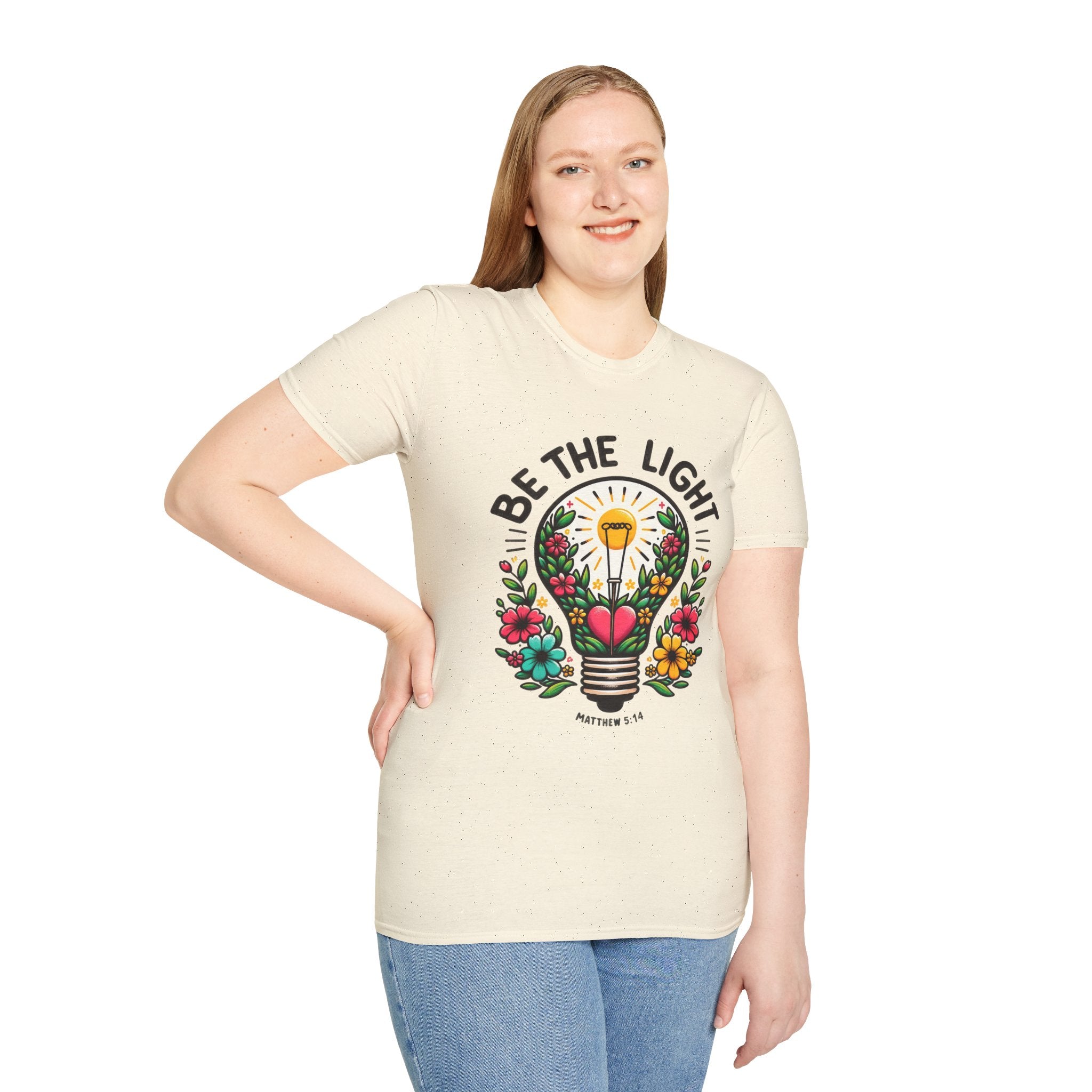 Be the Light — Soft Casual Crew Tee