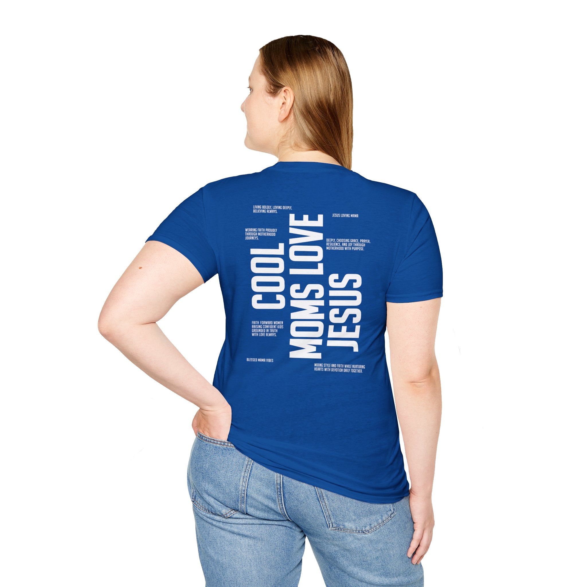 Cool Moms Love Jesus — Soft Casual Crew Tee
