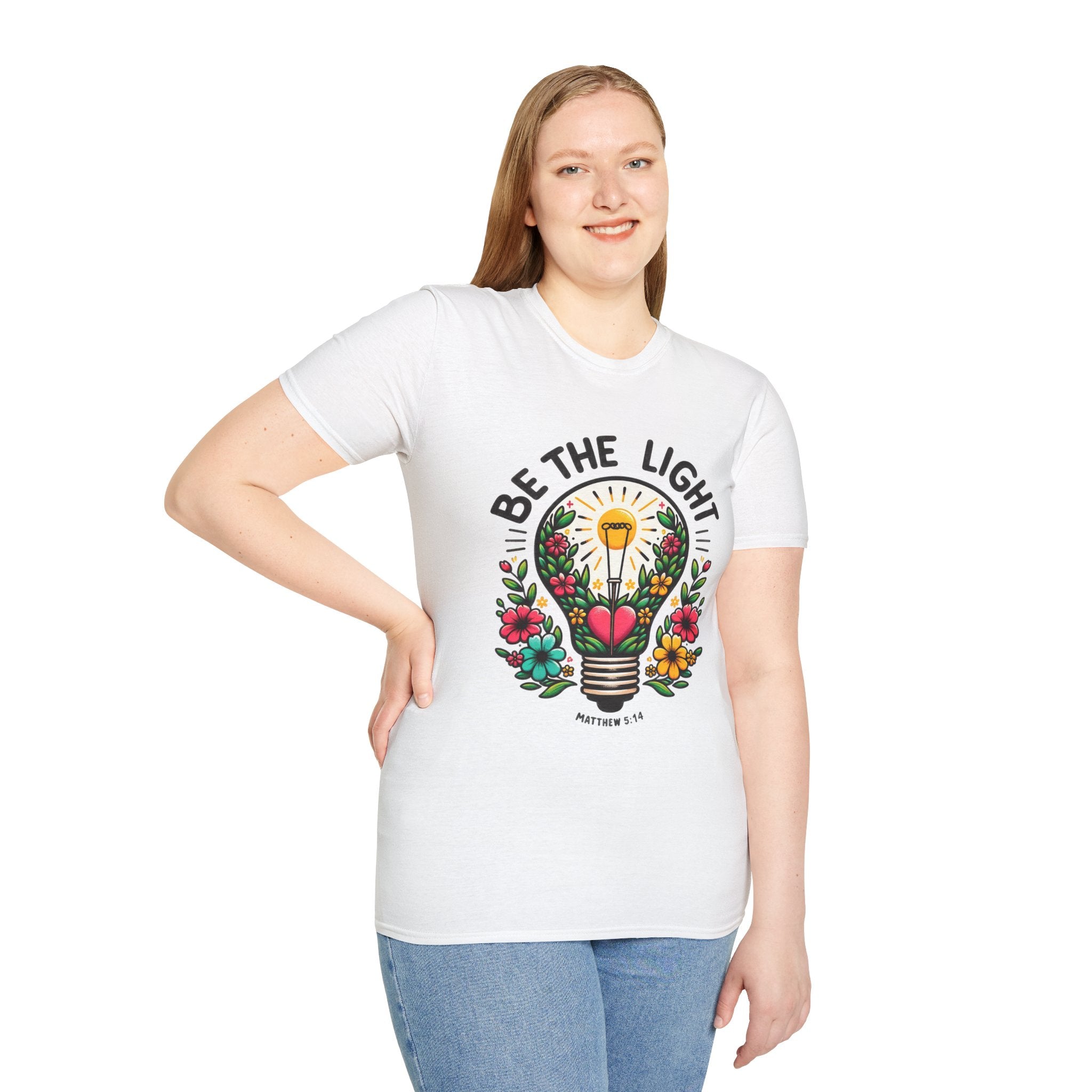 Be the Light — Soft Casual Crew Tee