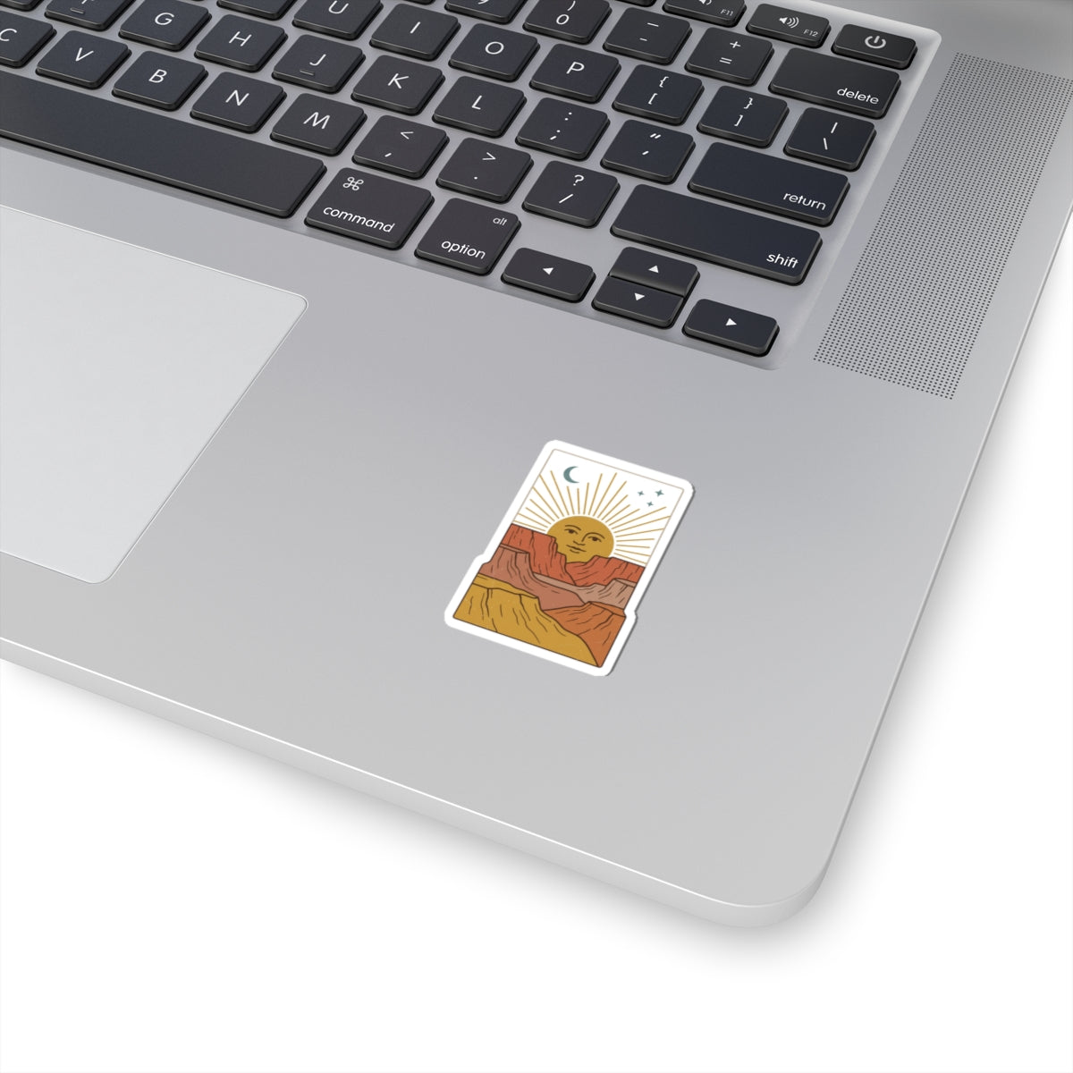 Desert Sun Tarot Sticker | Retro Sun, Boho Celestial Kiss-Cut Sticker