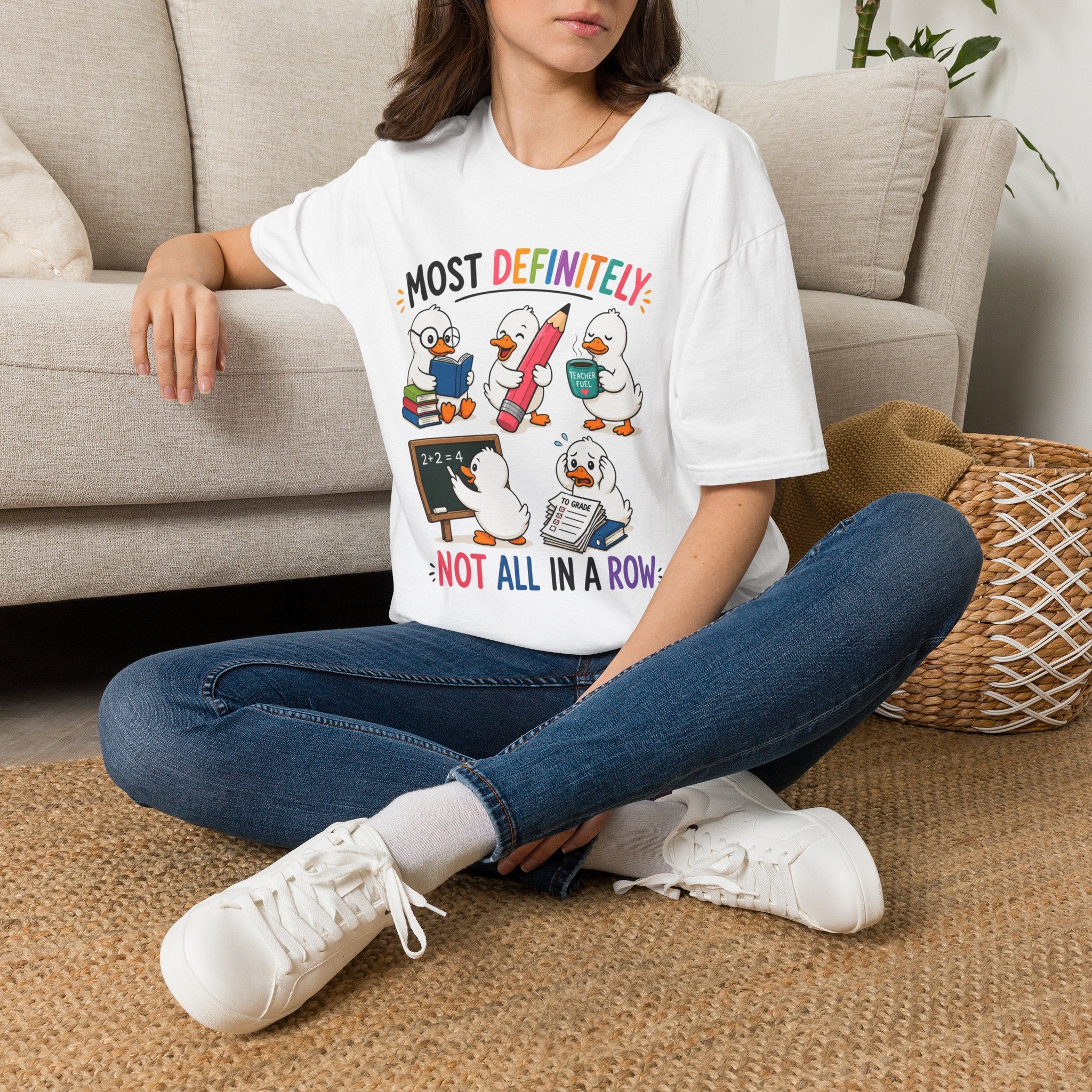 Not All In a Row (Ducks) — Soft Casual Crew Tee