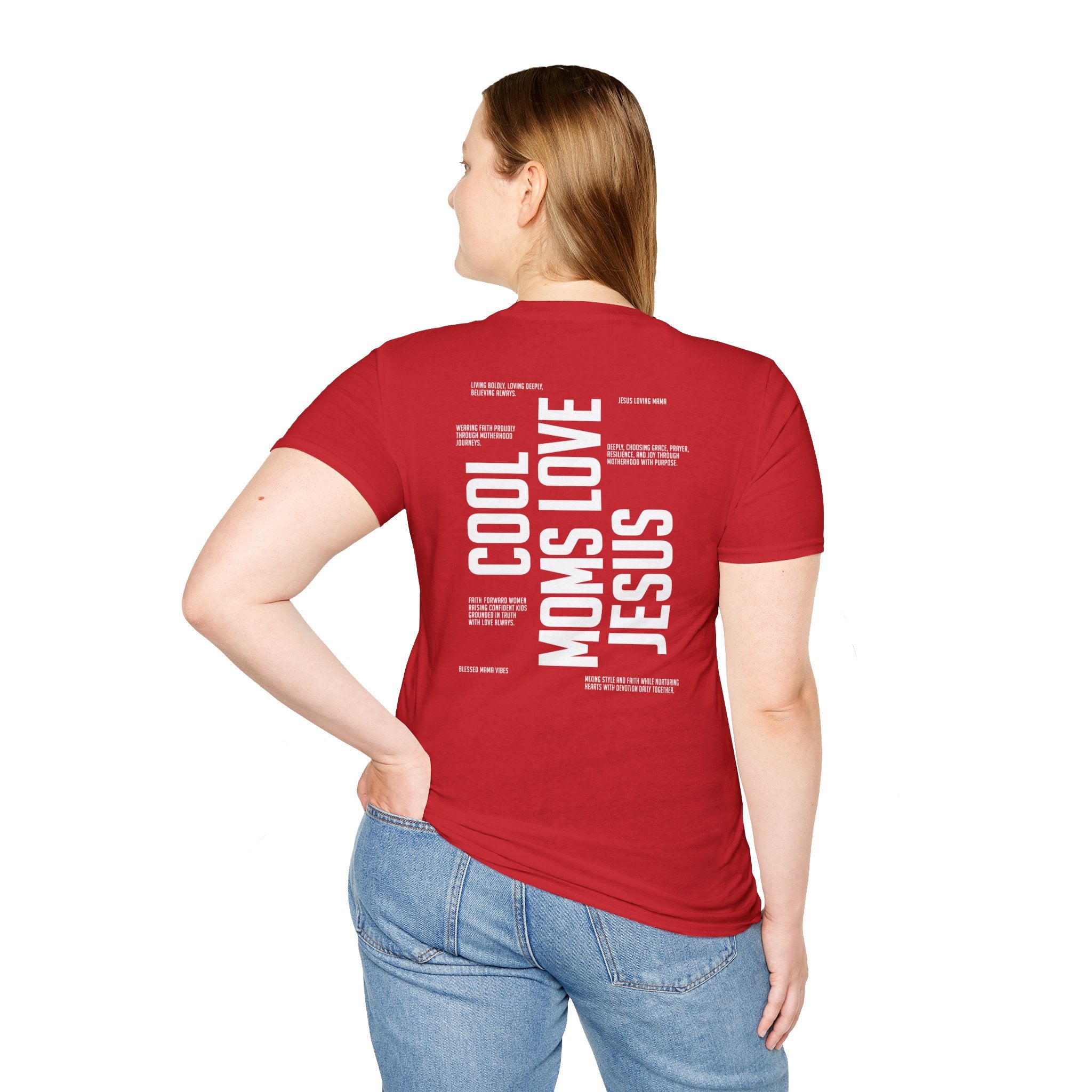 Cool Moms Love Jesus — Soft Casual Crew Tee