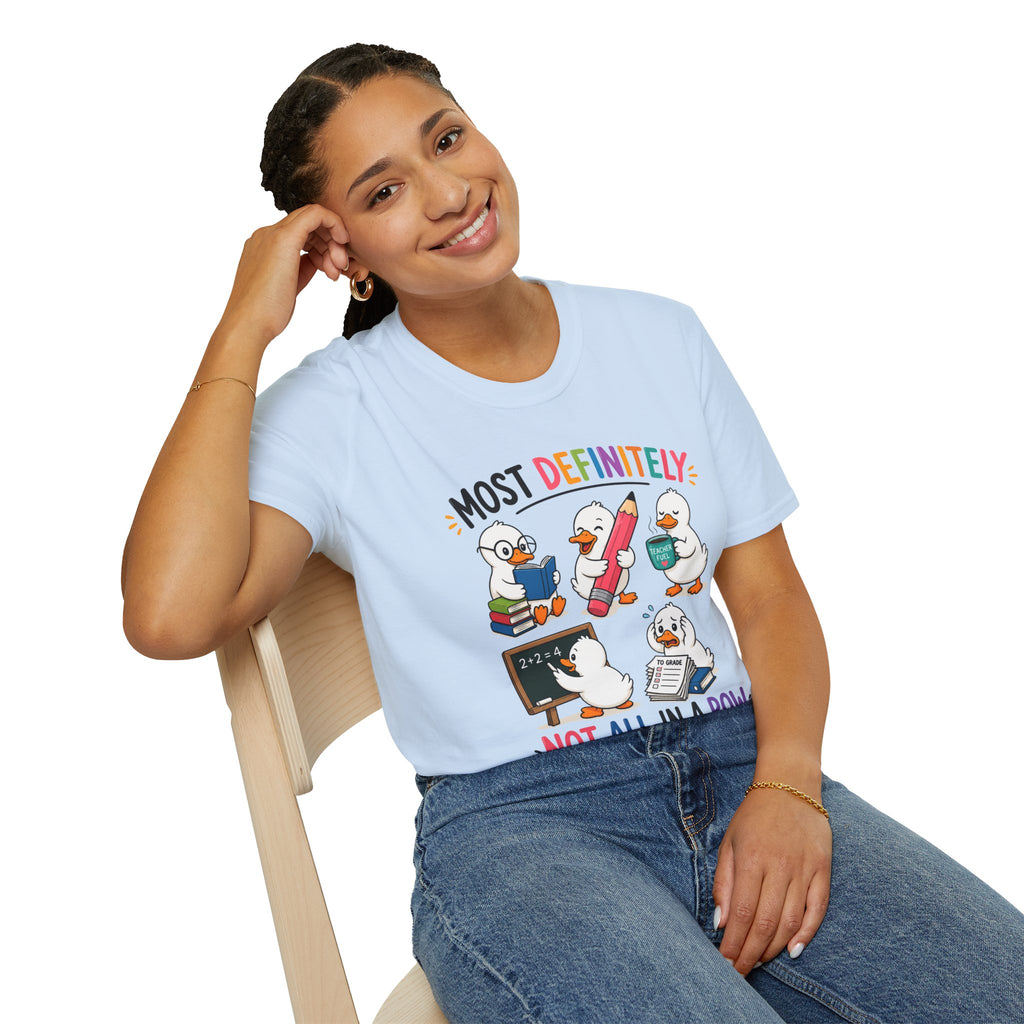 Not All In a Row (Ducks) — Soft Casual Crew Tee