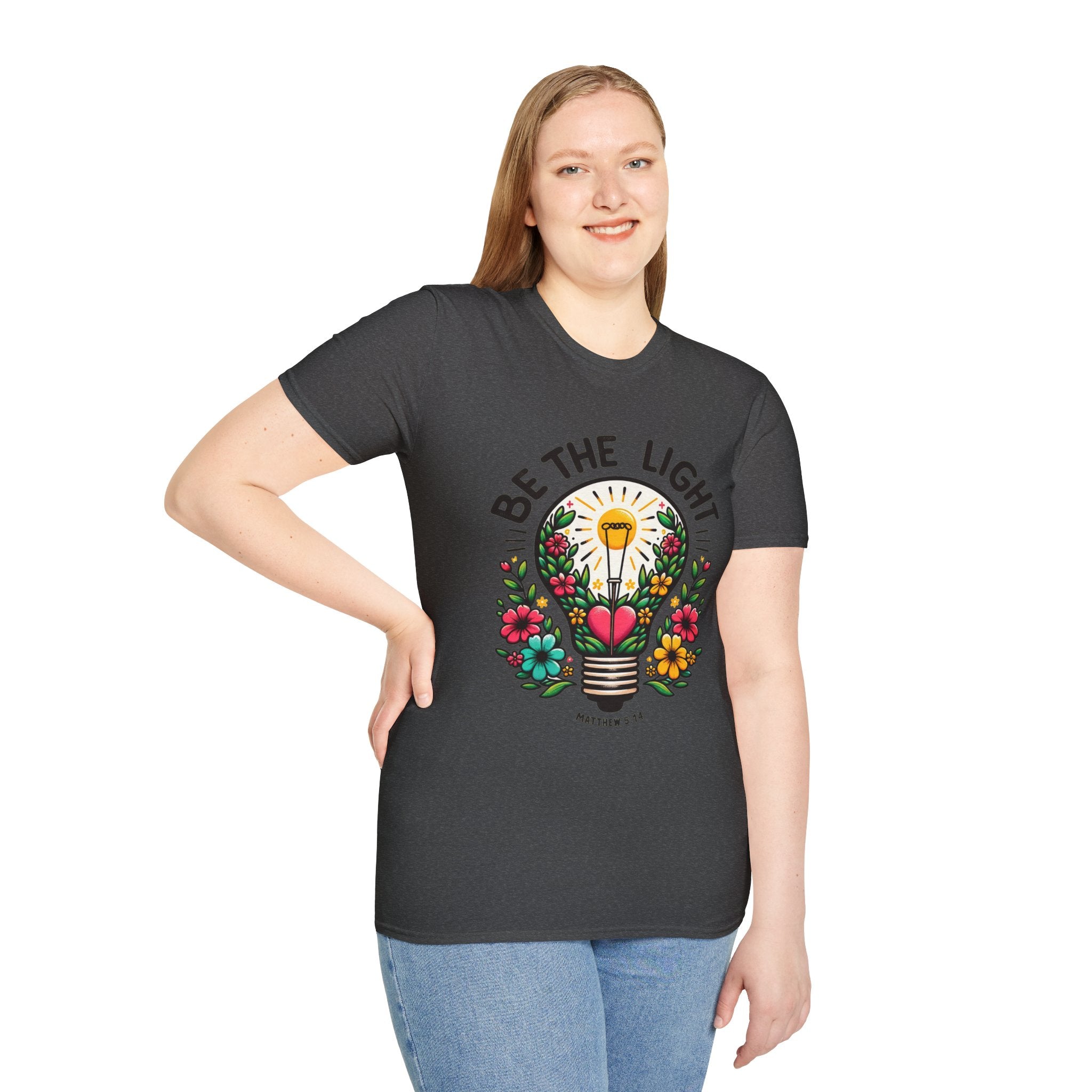 Be the Light — Soft Casual Crew Tee