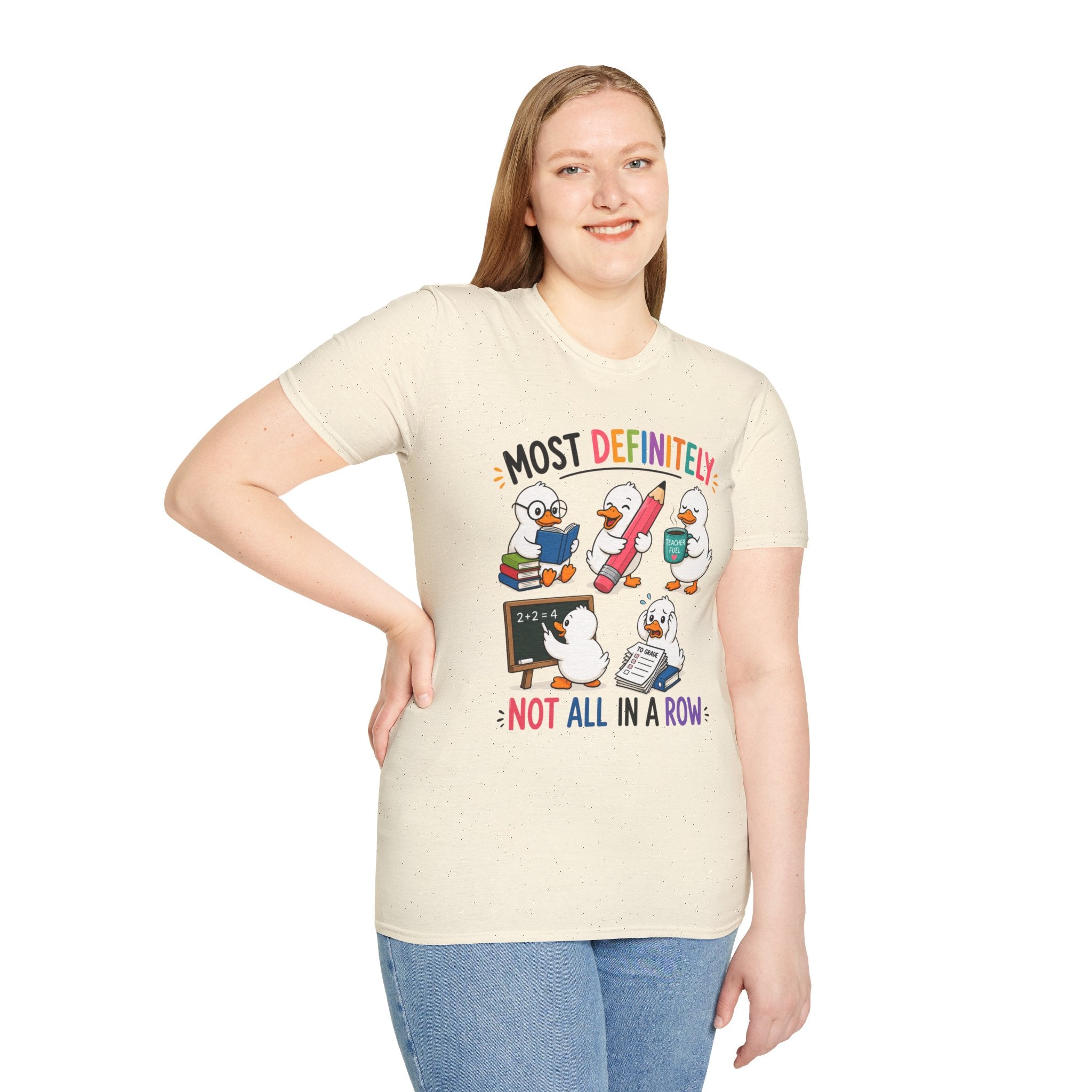 Not All In a Row (Ducks) — Soft Casual Crew Tee