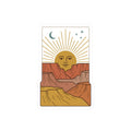 Desert Sun Tarot Sticker | Retro Sun, Boho Celestial Kiss-Cut Sticker