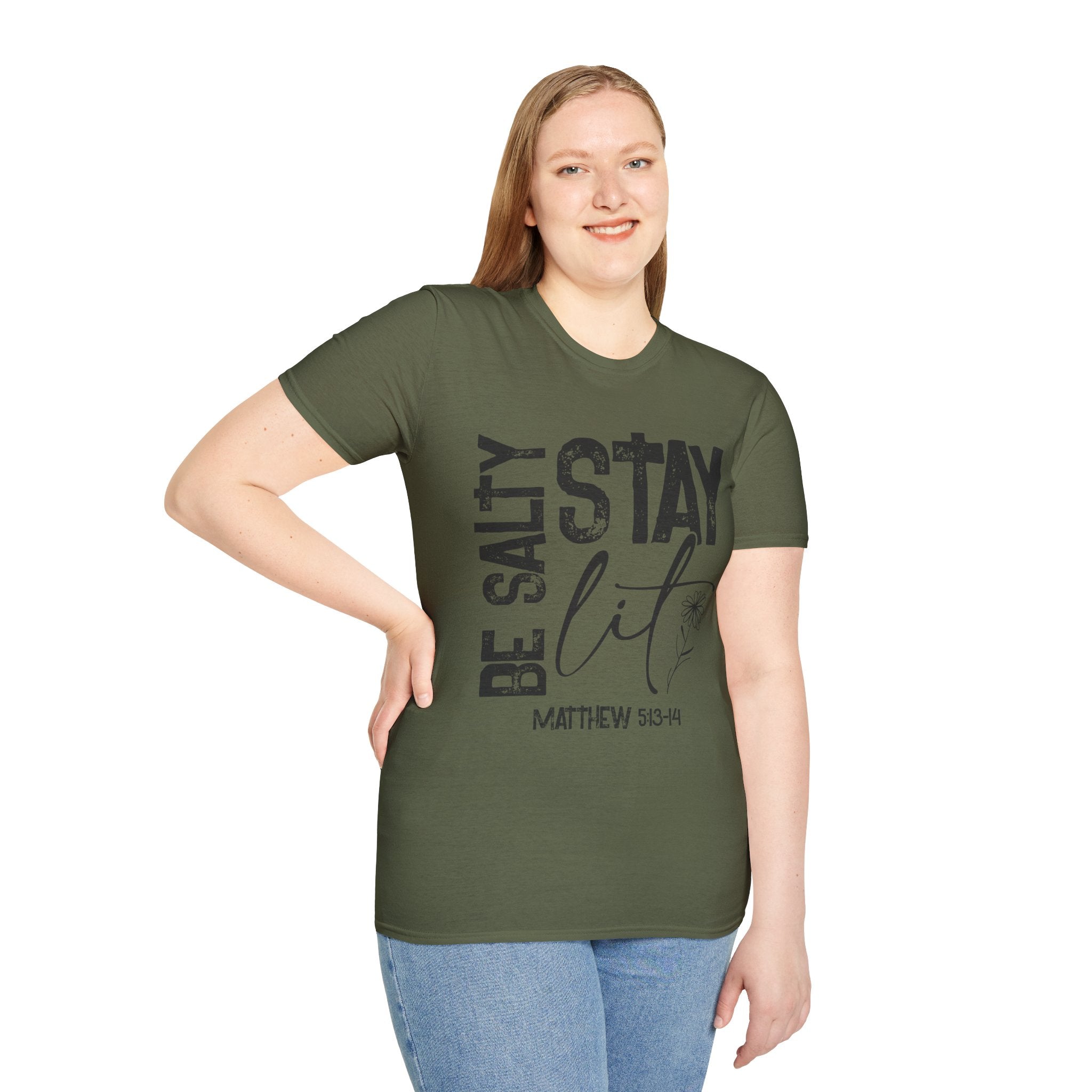 Be Salty, Stay Lit — Soft Casual Crew Tee