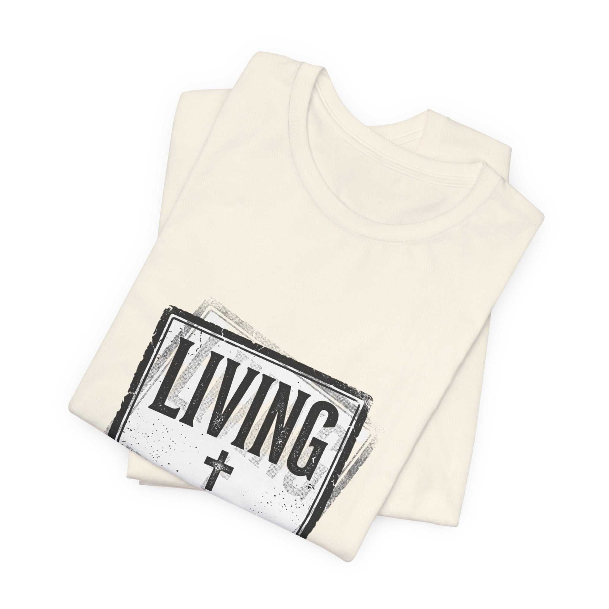 Living Proof Tee | Christian Streetwear, Vintage Wash Faith Graphic