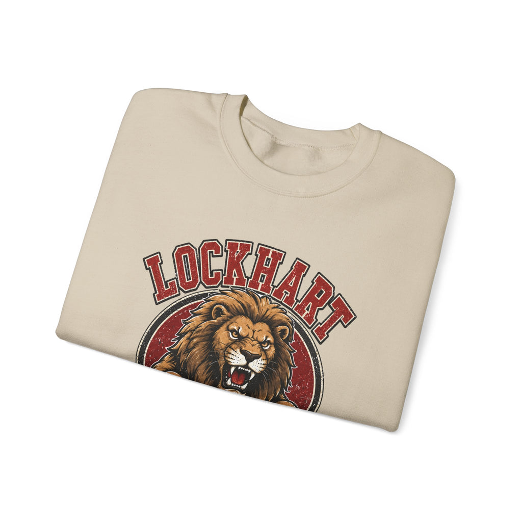 Lockhart Lions Crewneck Sweatshirt — Roaring Lion School Spirit