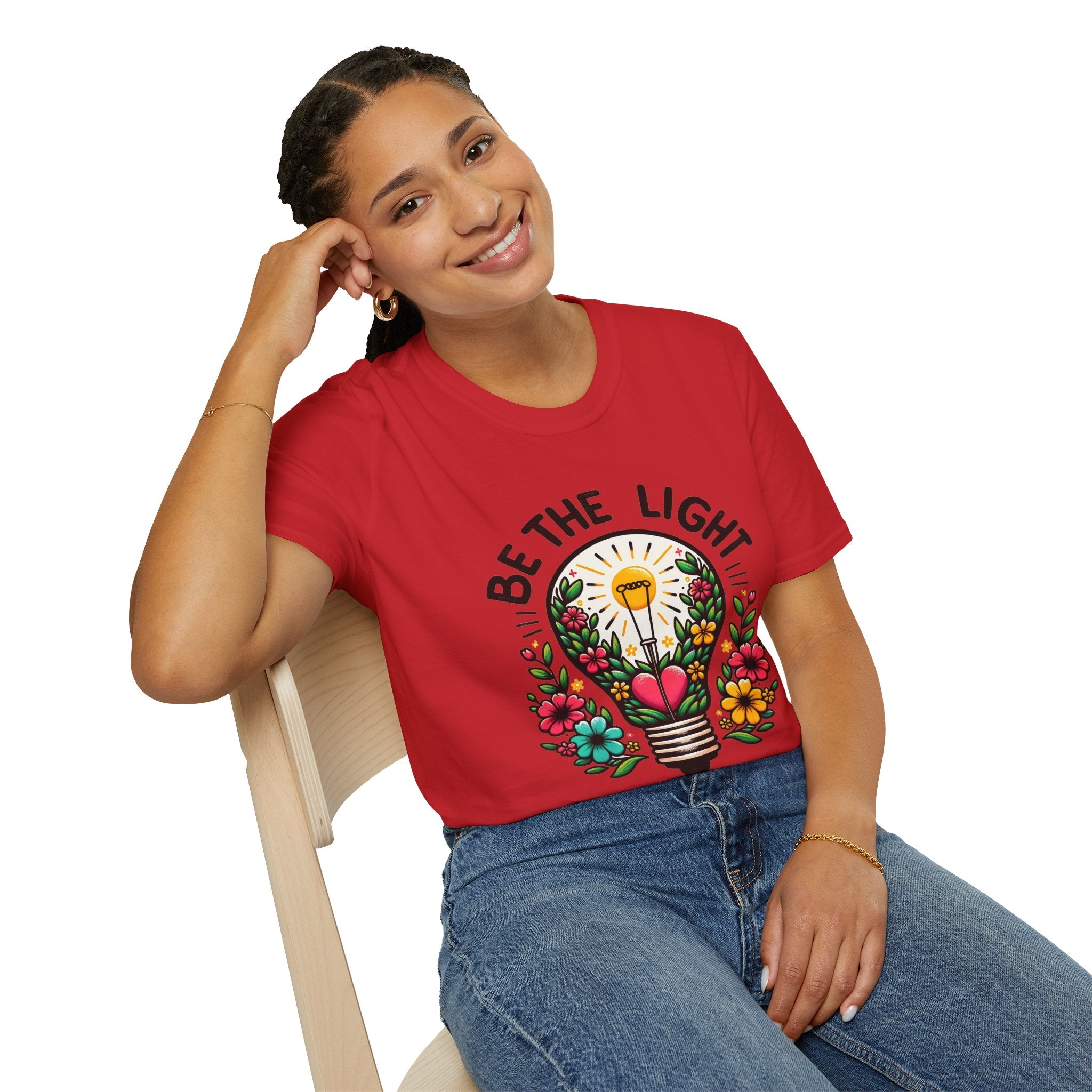 Be the Light — Soft Casual Crew Tee