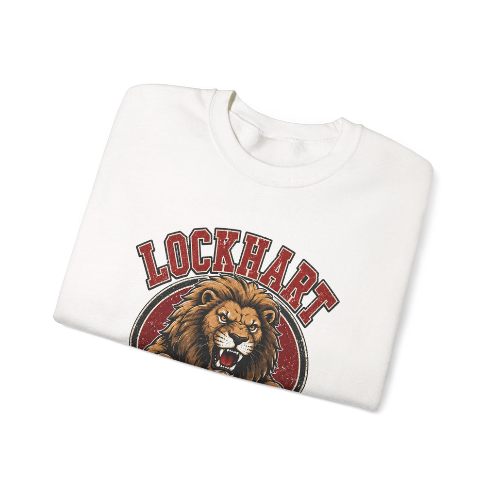 Lockhart Lions Crewneck Sweatshirt — Roaring Lion School Spirit