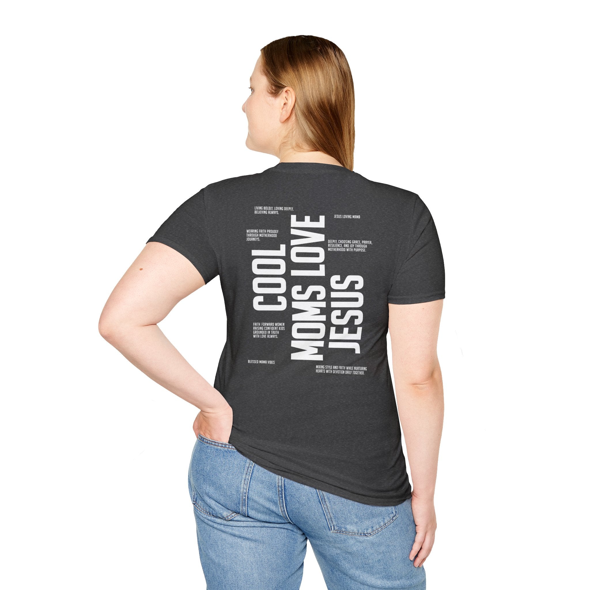 Cool Moms Love Jesus — Soft Casual Crew Tee